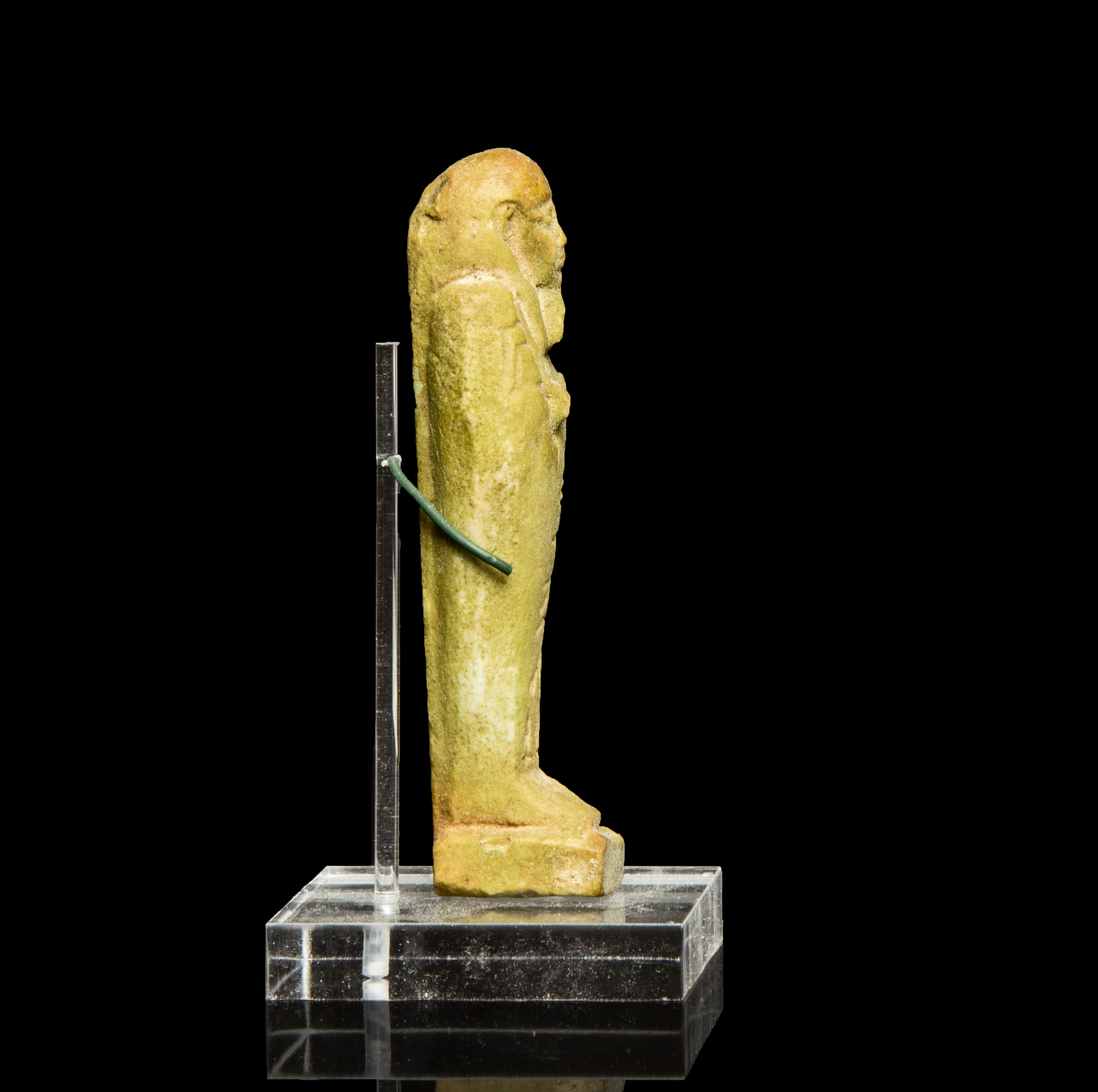 Egyptian Shabti with hieroglyphs for a Sameref priest Antiquities 5